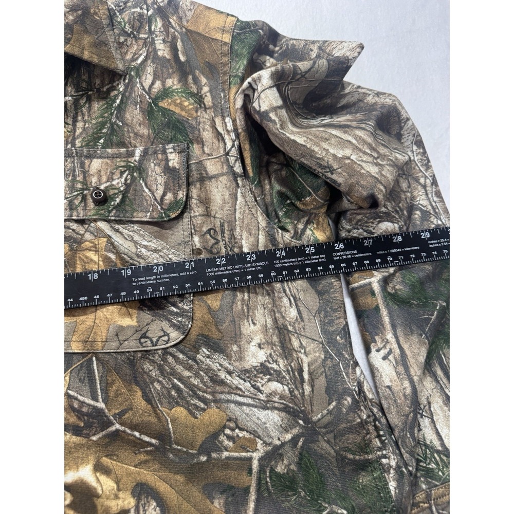 Cabelas Camo Hunting Button Down Mens 2XL Outdoor Deer Pockets - Picture 9 of 9